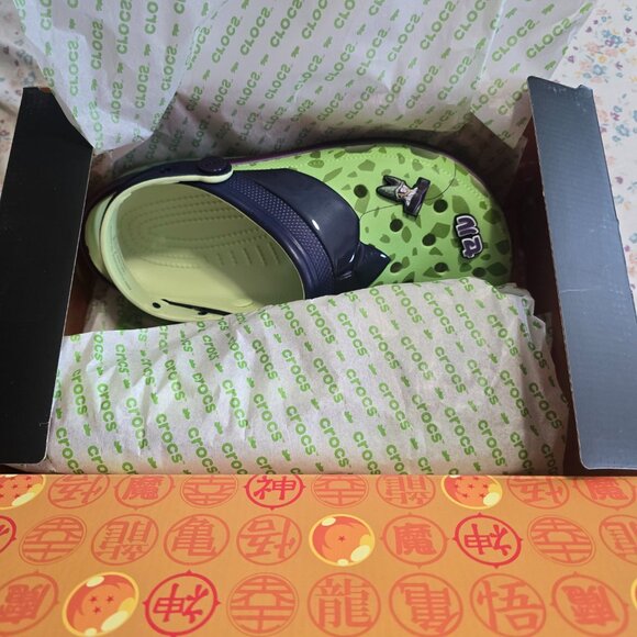 Crocs DBZ Cell Classic Clog Men\'s 8 Green Purple Dragon Ball Z 211205-90H main image 4